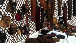 Closer look at the leather masterpieces