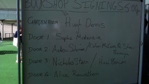 Bookshop signing list and authors meet and greet  schedules