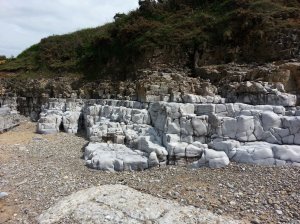 This is not Broadchurch - the coastal rocks at Ogmore are as impressive as those in Dorset