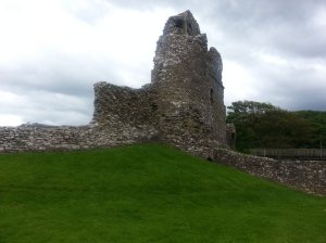 Ogmore Castle from the parking (a bit distant picture!)
