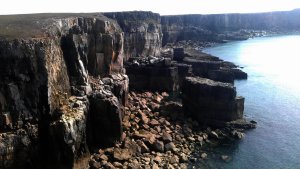 Large beach at the other side of the Range