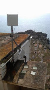 Old navigation station is actually still operational and is being used to monitor the weather conditions alongside the Pembroke coast
