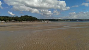 Walking in shallow water can be hard - your legs are getting stuck in the sand