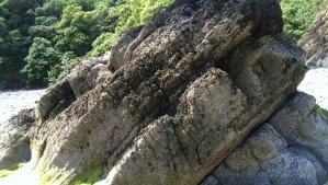 Limestone near the cave