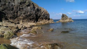 Rocks located near the shore - you can sit on them watching the waves come and go 