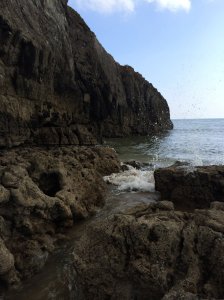 The Coastal riff near the edge of Broadhaven beach