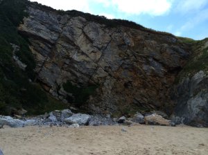 This massive lime stone block is known locally as The Wall