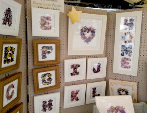 Flowery alphabet was very popular with buyers. 