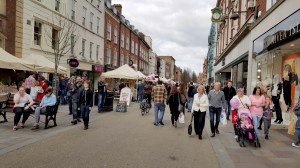 Another shot of the location - with market stalls visible.