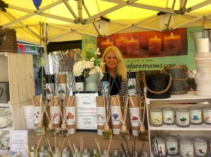 Sarah and her stand.