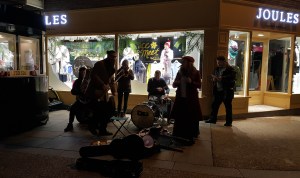 The Collective 43 playing live at Victorian Fayre in Worcester in December 2016